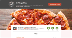 Desktop Screenshot of mrwingspizza.com